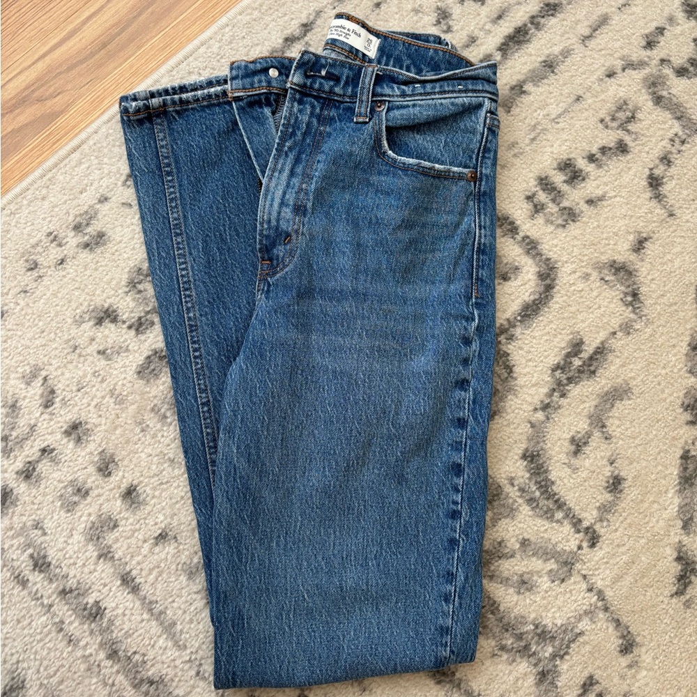 Abercrombie and fitch the 90s straight ultra high rise jeans